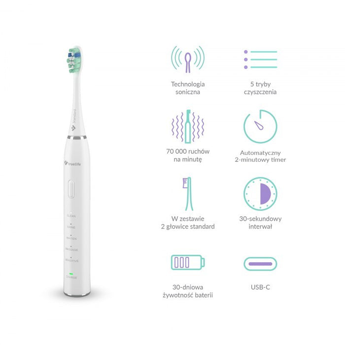 Звукова четка за зъби TrueLife SonicBrush Clean30 Duo