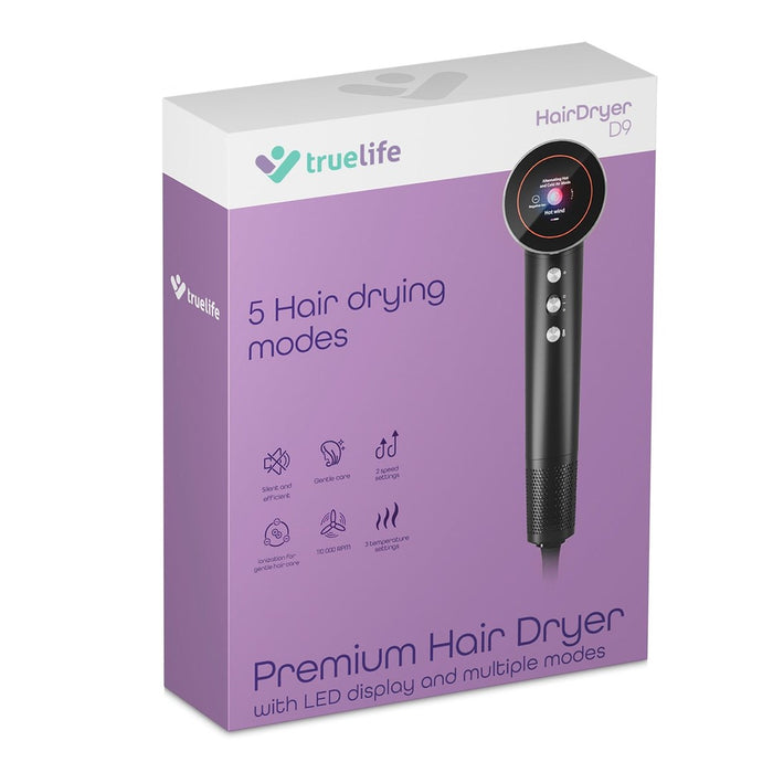 Сешоар TrueLife HairDryer D9 1600 W Черен