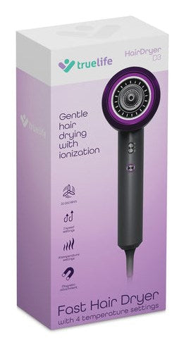 Сешоар TrueLife HairDryer D3 1800 W Черен