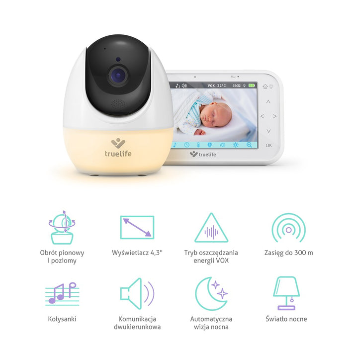 Бебешки монитор TrueLife NannyCam R4 Pro