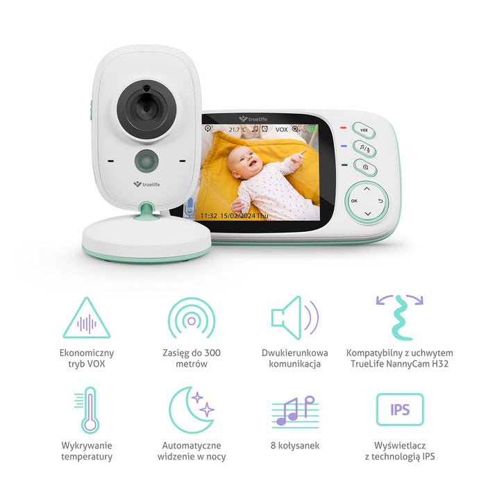 Бебефон TrueLife NannyCam H32 Pro