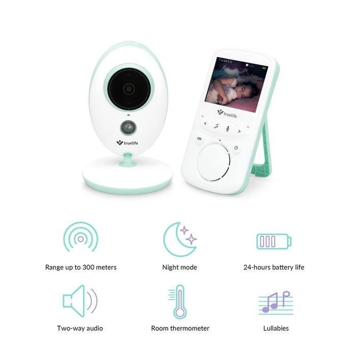 Бебешки монитор TrueLife NannyCam V24 Pro LCD 2.4” 20 fps