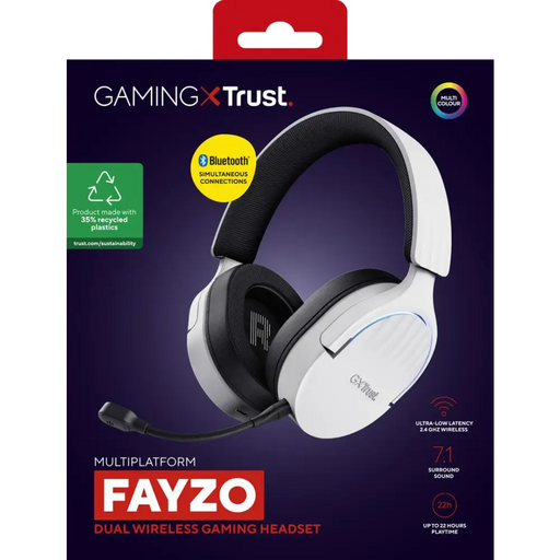 Trust GXT 491W FAYZO Слушалки Кабелна и безжична лента