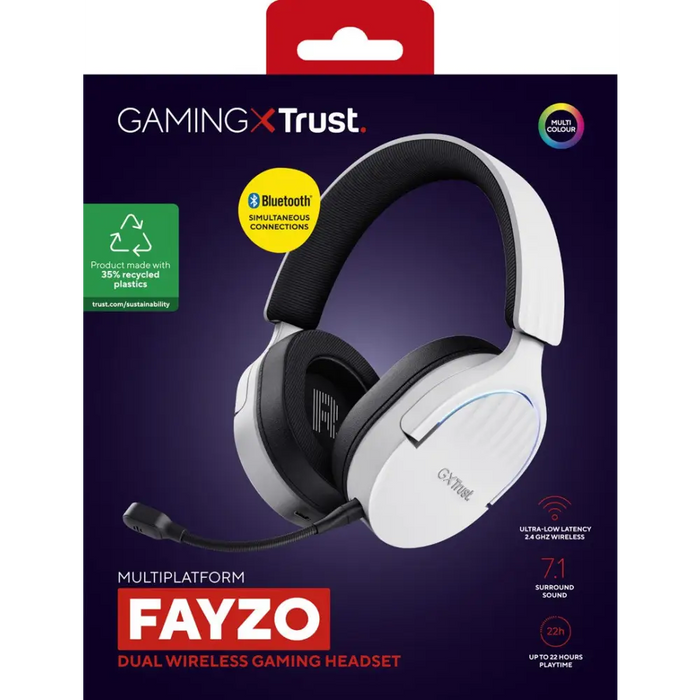 Trust GXT 491W FAYZO Слушалки Кабелна и безжична лента