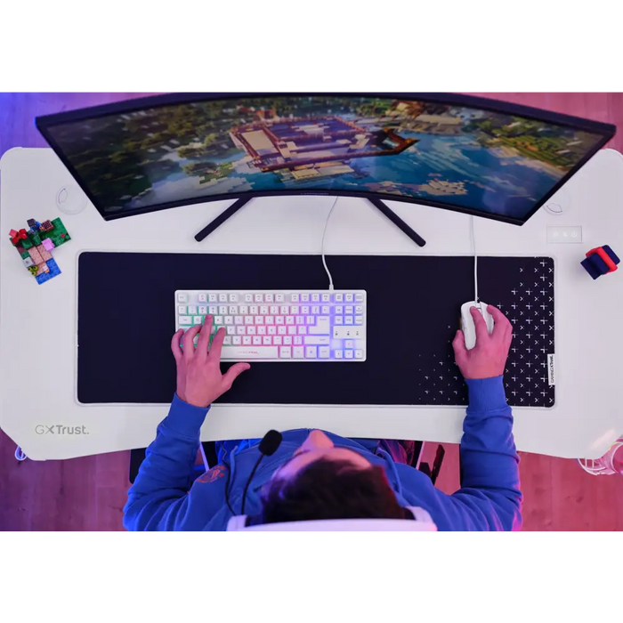 Trust GXT 709W LUMINUS бял