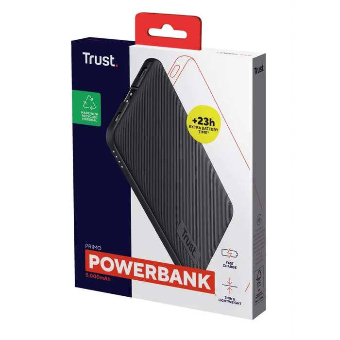 Trust Primo Lithium-Ion (Li-Ion) 5000 mAh Черен