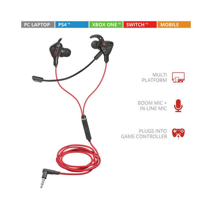 Мултиплатформени геймърски слушалки TRUST GXT 408 Cobra