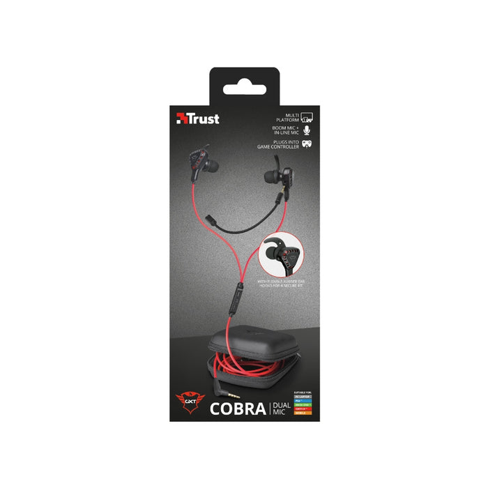 Мултиплатформени геймърски слушалки TRUST GXT 408 Cobra