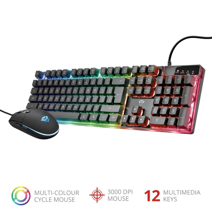 Комбинирана клавиатура и мишка за игри TRUST GXT 838 Azor