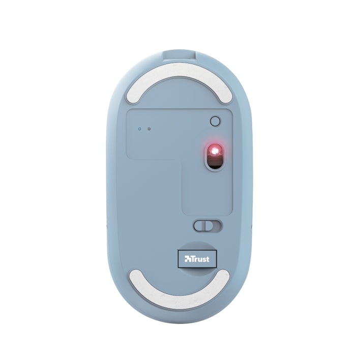TRUST Puck Wireless & BT акумулаторна мишка синя