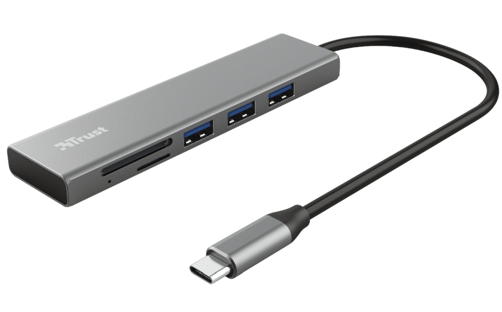 USB hub, TRUST Halyx Fast USB-C Hub &amp; Card Reader