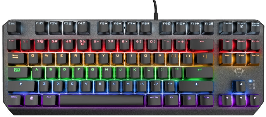 TRUST GXT 834 Callaz TKL Механична осветена клавиатура US