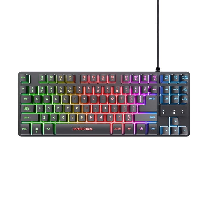 Клавиатура TRUST GXT833 Thado TKL, черна, САЩ