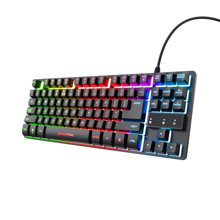 Клавиатура TRUST GXT833 Thado TKL, черна, САЩ