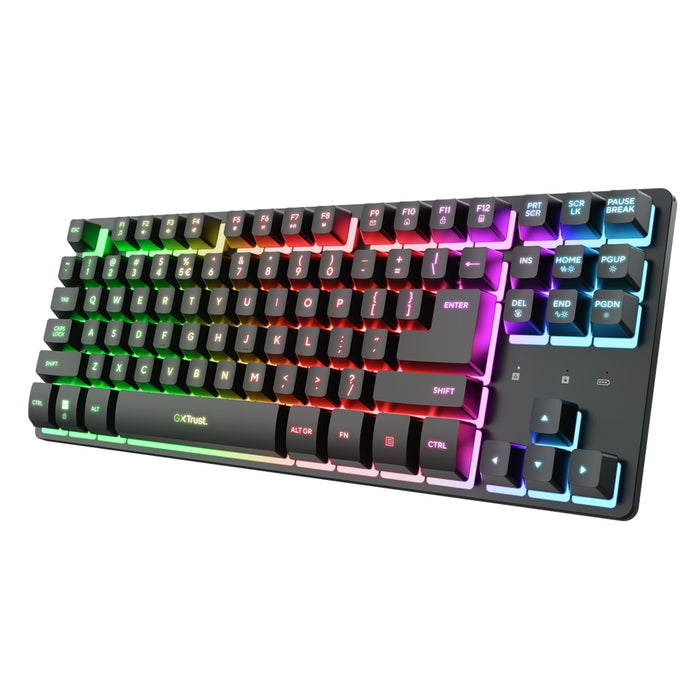 Безжична клавиатура TRUST GXT831 Thado TKL, черна, US
