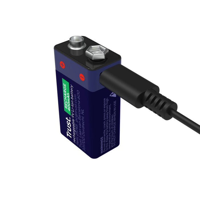 Презареждаща се 9V батерия Trust USB-C
