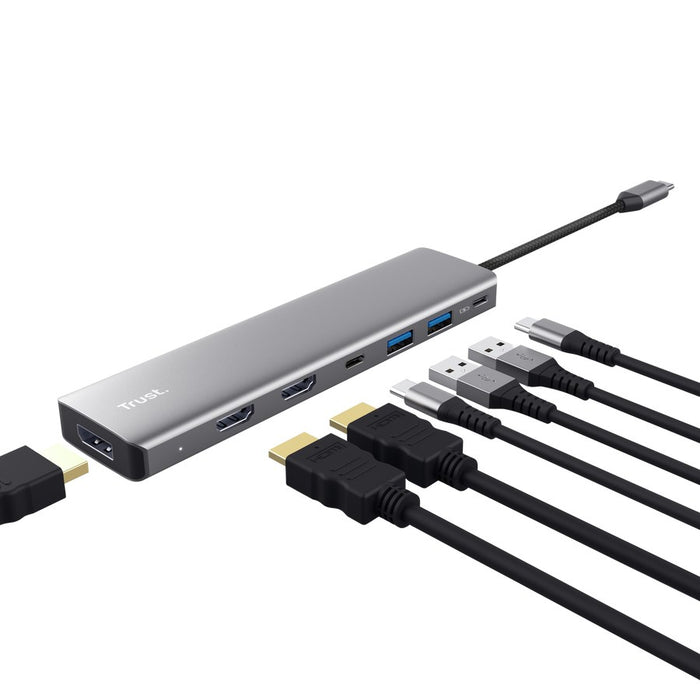 Trust 25661 интерфейсен хъб USB Type-C Алуминий