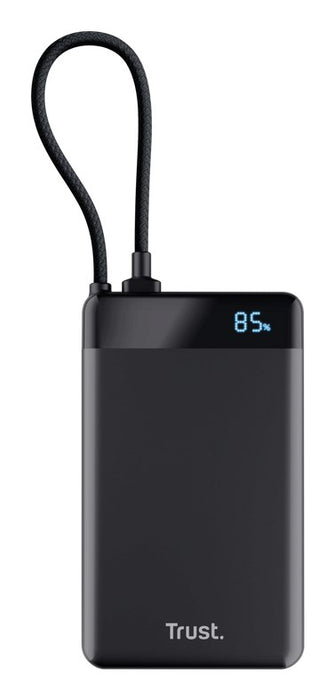 Външна батерия Trust 25880, литиево-йонна (Li-Ion) 10000 mAh, черна