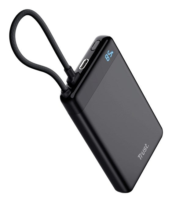 Външна батерия Trust 25880, литиево-йонна (Li-Ion) 10000 mAh, черна