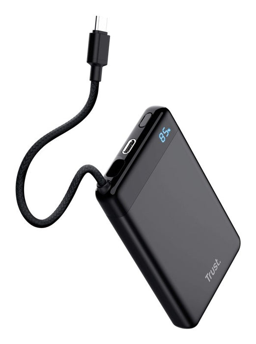 Външна батерия Trust 25880, литиево-йонна (Li-Ion) 10000 mAh, черна