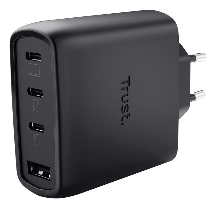 Trust Maxo 65W Универсална Черна AC Бързо зареждане За Вътрешно Зареждане