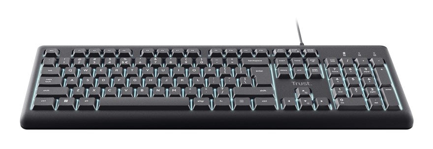 Клавиатура Trust Primo Beleuchtete за дома/офиса, USB, QWERTY, американски английски, черна