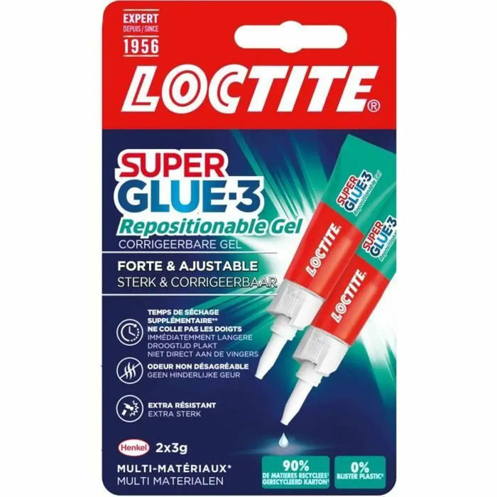 Цианоакрилат Loctite SUPERGLUE-3 3 g 2 Части (12 броя)
