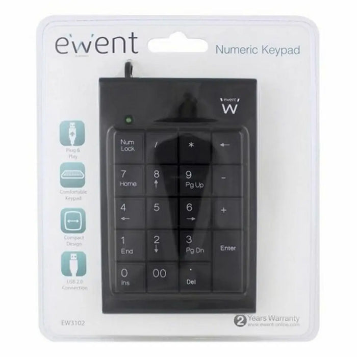 Цифрова клавиатура Ewent EW3102 Черен