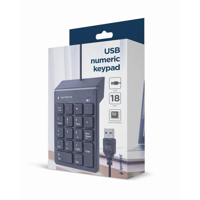 Цифрова клавиатура GEMBIRD KPD-U-03 Черен
