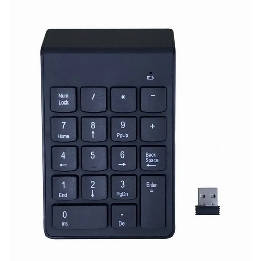 Цифрова клавиатура GEMBIRD KPD-W-02 Черен Безжичен