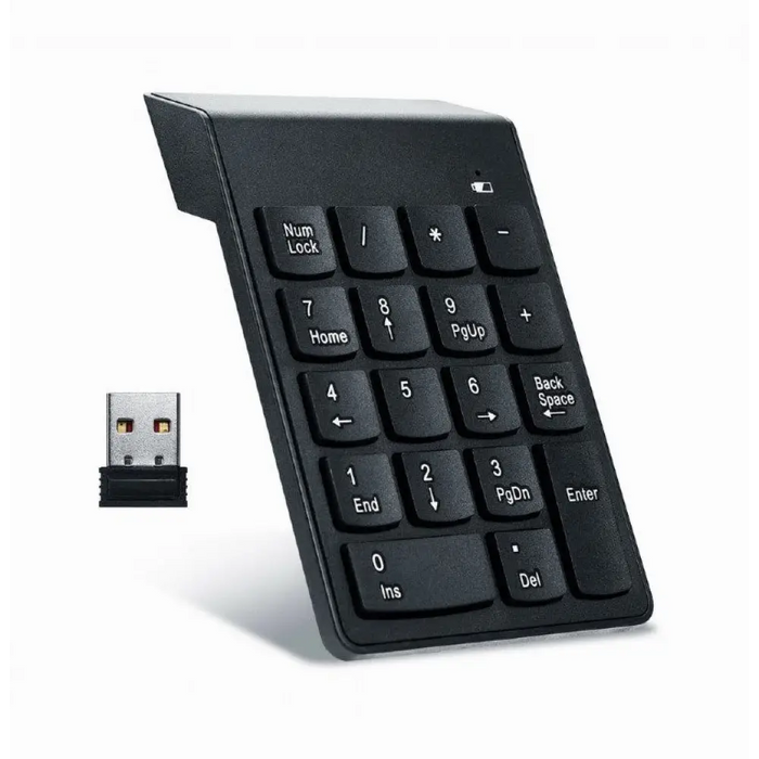 Цифрова клавиатура GEMBIRD KPD-W-02 Черен Безжичен