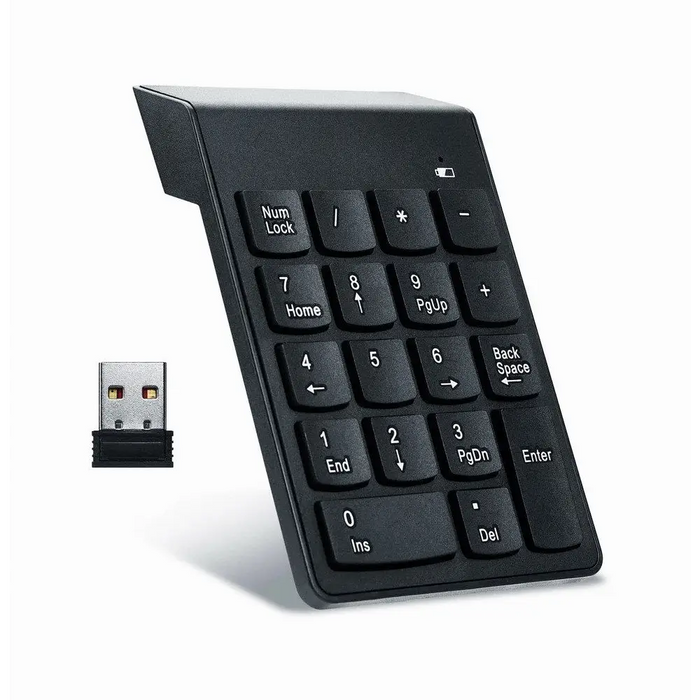Цифрова клавиатура GEMBIRD KPD-W-02 Черен Безжичен
