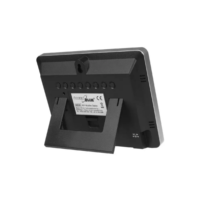 Цифрова метеостанция Greenblue GB526 Черна батерия