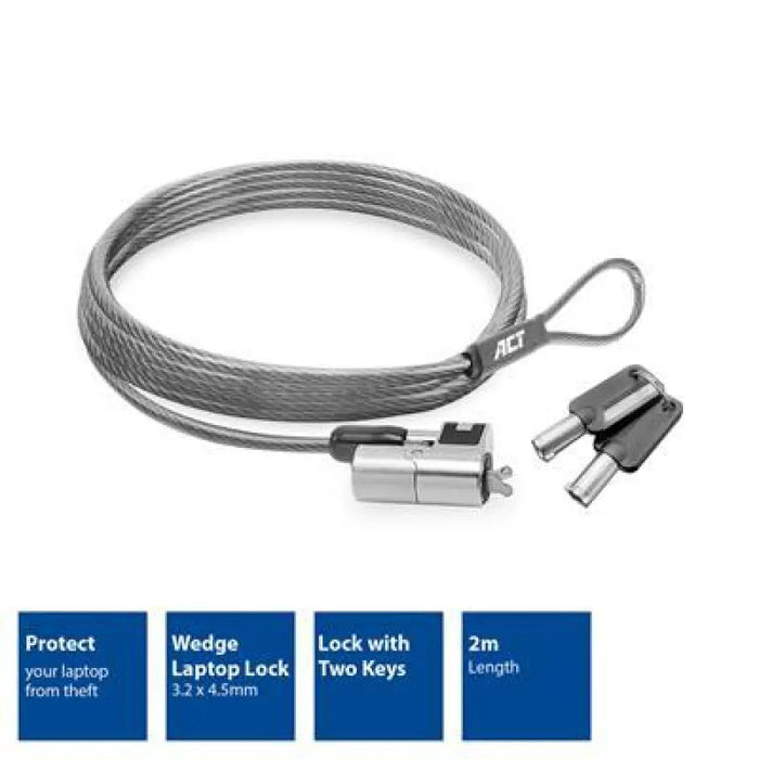 Цифрово заключващо устройство за лаптоп ACT LOCK AC9040 2.0