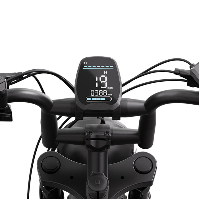 Електрически велосипед TST R9 ULTRA FAT BK С ДВЕ БАТЕРИИ 250 W, ДО 25 КМ/Ч, ПРОБЕГ ДО 190 КМ, 20.00 "
