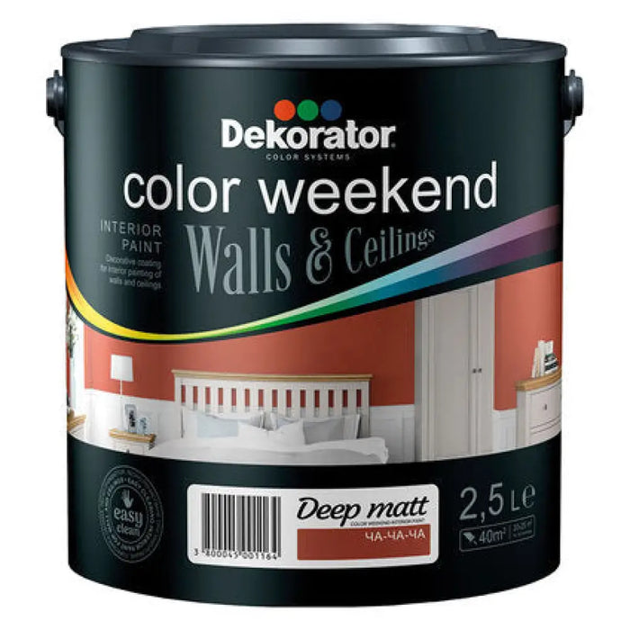 ЦВЕТЕН ЛАТЕКС DEEP MATT ЦВЯТ ЧА-ЧА-ЧА 2.5 L DEKORATOR