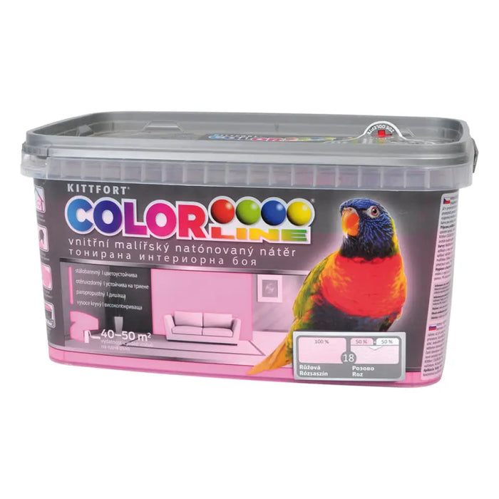 ЦВЕТЕН ЛАТЕКС ЦВЯТ РОЗОВО 4 KG COLOR LINE