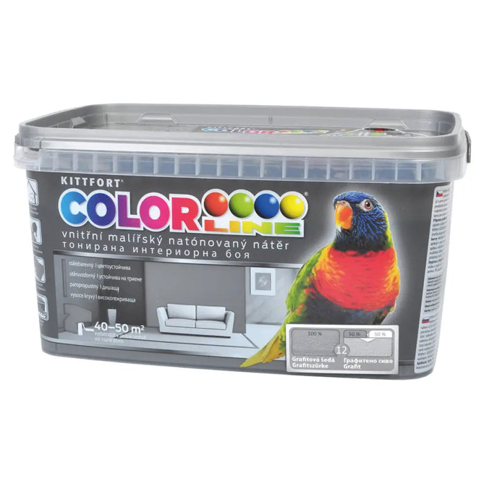 ЦВЕТЕН ЛАТЕКС ЦВЯТ ГРАФИТЕНО СИВО 4 KG COLOR LINE
