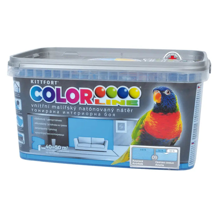 ЦВЕТЕН ЛАТЕКС ЦВЯТ СВЕТЛО СИНЬО 4 KG COLOR LINE