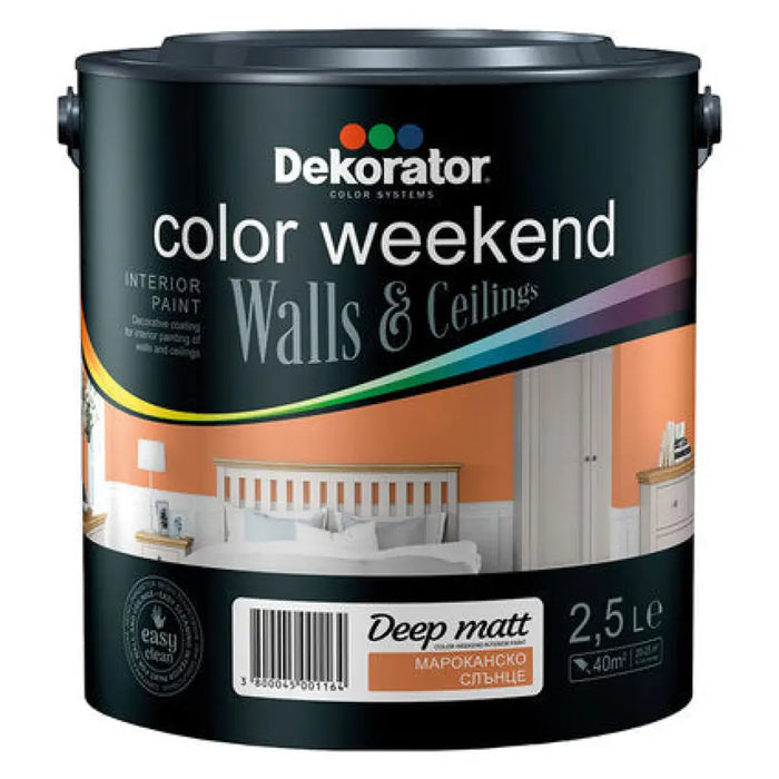 ЦВЕТЕН ЛАТЕКС DEEP MATT ЦВЯТ МАРОКАНСКО СЛЪНЦЕ 2.5 L