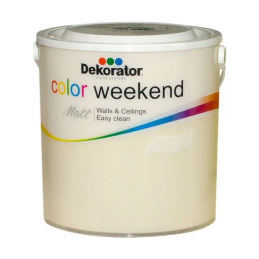 ЦВЕТЕН ЛАТЕКС MAT БАДЕМОВ ЦВЯТ 2.5 L DEKORATOR