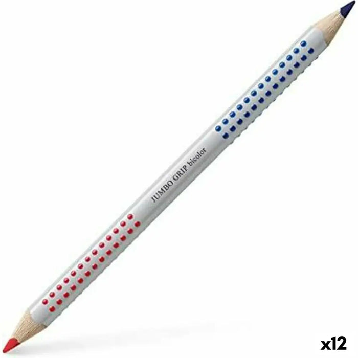 Цветни моливи Faber-Castell Jumbo Син Червен (12 броя)