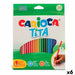 Цветни моливи Carioca Tita Многоцветен 24 Части (6 броя)