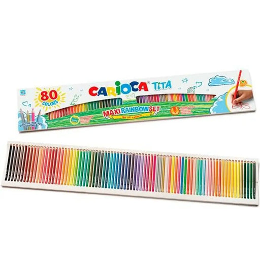 Цветни моливи Carioca Tita Многоцветен 80 Части