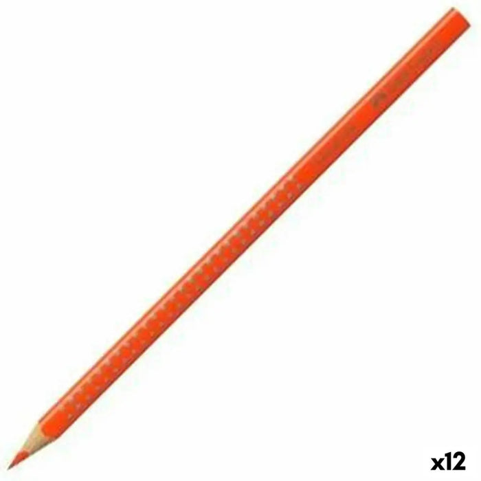 Цветни моливи Faber-Castell Colour Grip Тъмно Оранжево (12
