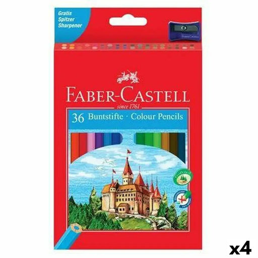 Цветни моливи Faber-Castell Многоцветен 4 Части
