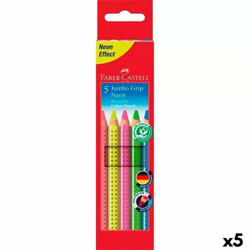 Цветни моливи Faber-Castell неон Многоцветен (5 броя)