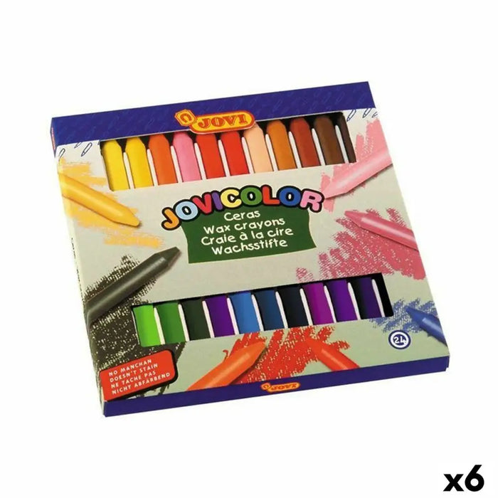 Цветни моливи Jovi JOVICOLOR Многоцветен 24 Части (6 броя)