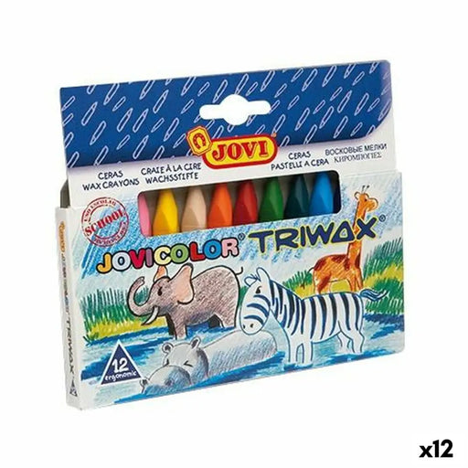 Цветни моливи Jovi JOVICOLOR TRIWAX Многоцветен (12 броя)