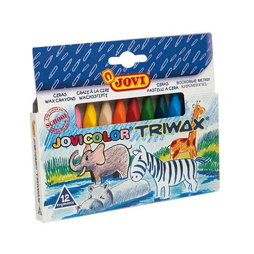 Цветни моливи Jovi JOVICOLOR TRIWAX Многоцветен (12 броя)